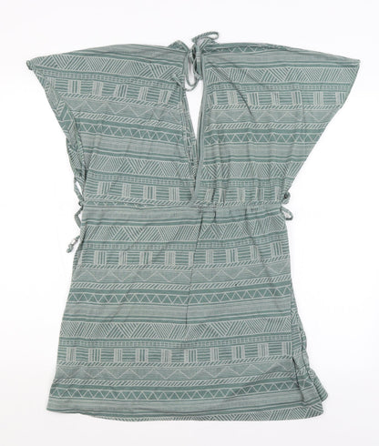 Primark Womens Green Geometric  Basic T-Shirt Size M