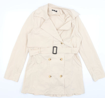 SheIn Womens Beige   Overcoat Coat Size S