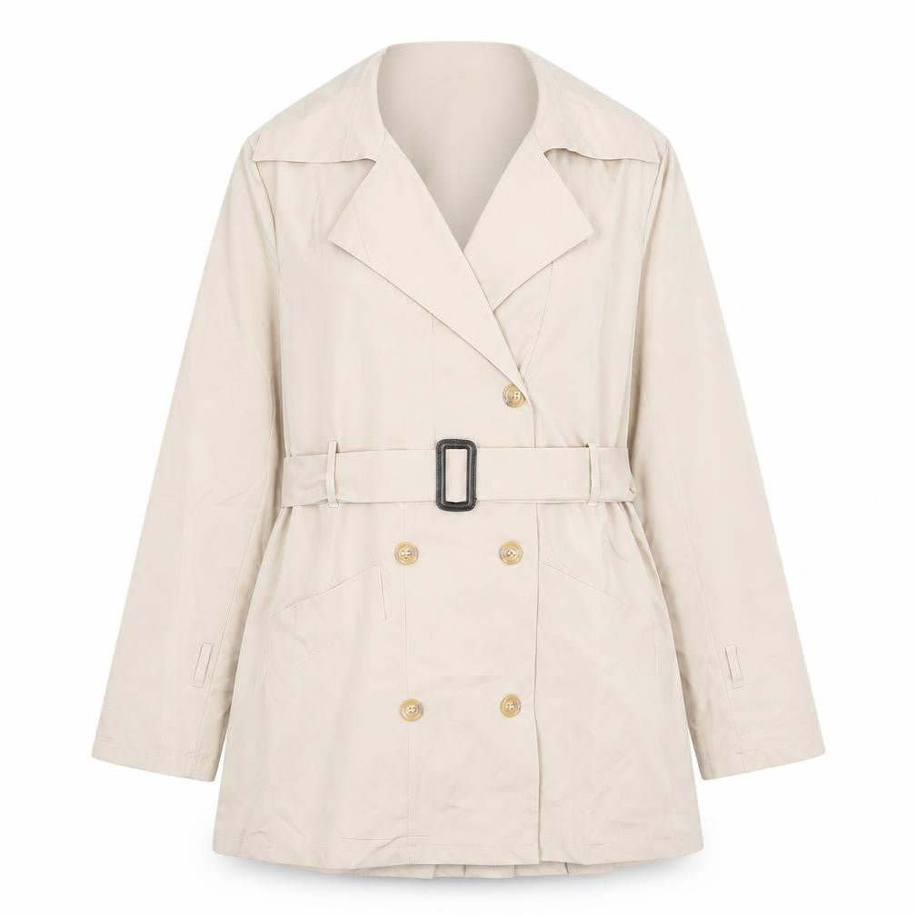 SheIn Womens Beige   Overcoat Coat Size S