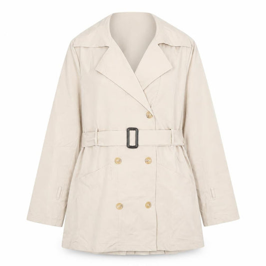 SheIn Womens Beige   Overcoat Coat Size S