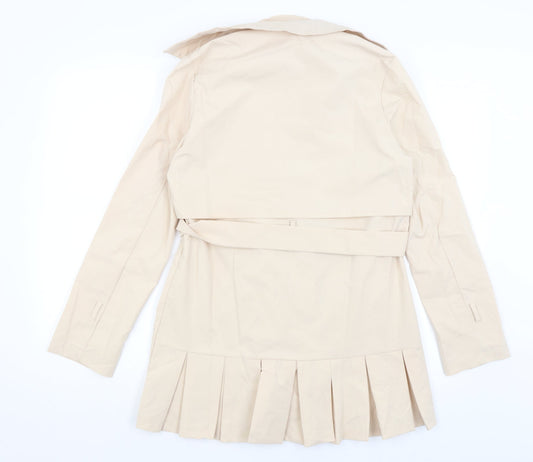 SheIn Womens Beige   Overcoat Coat Size S