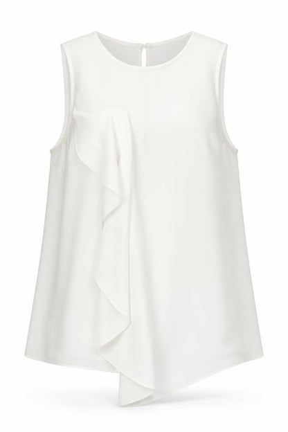Womens UK Size 8 ASOS White Basic Tank
