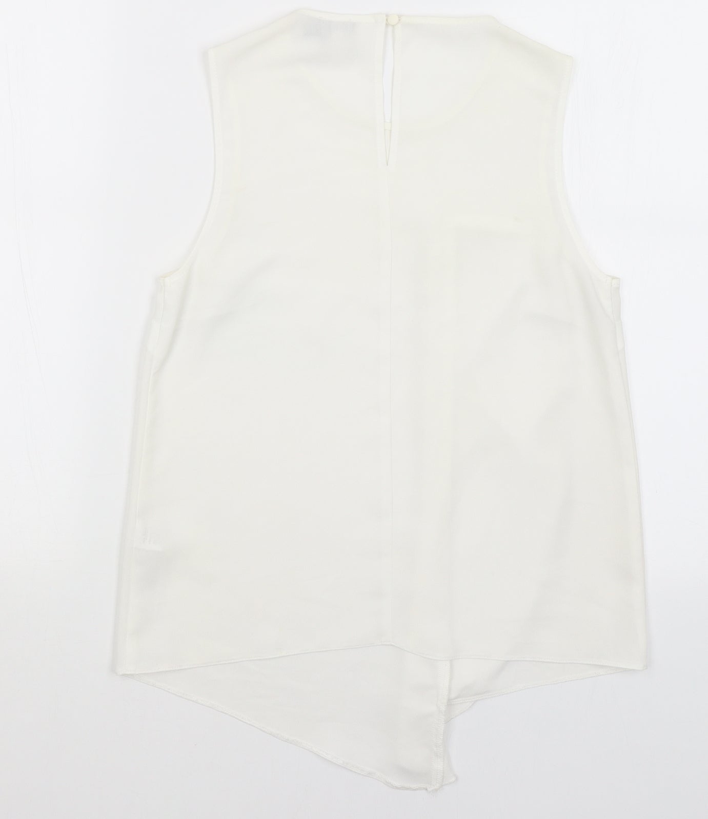 Womens UK Size 8 ASOS White Basic Tank