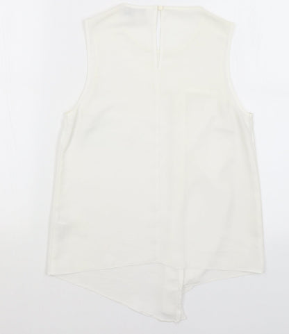 Womens UK Size 8 ASOS White Basic Tank