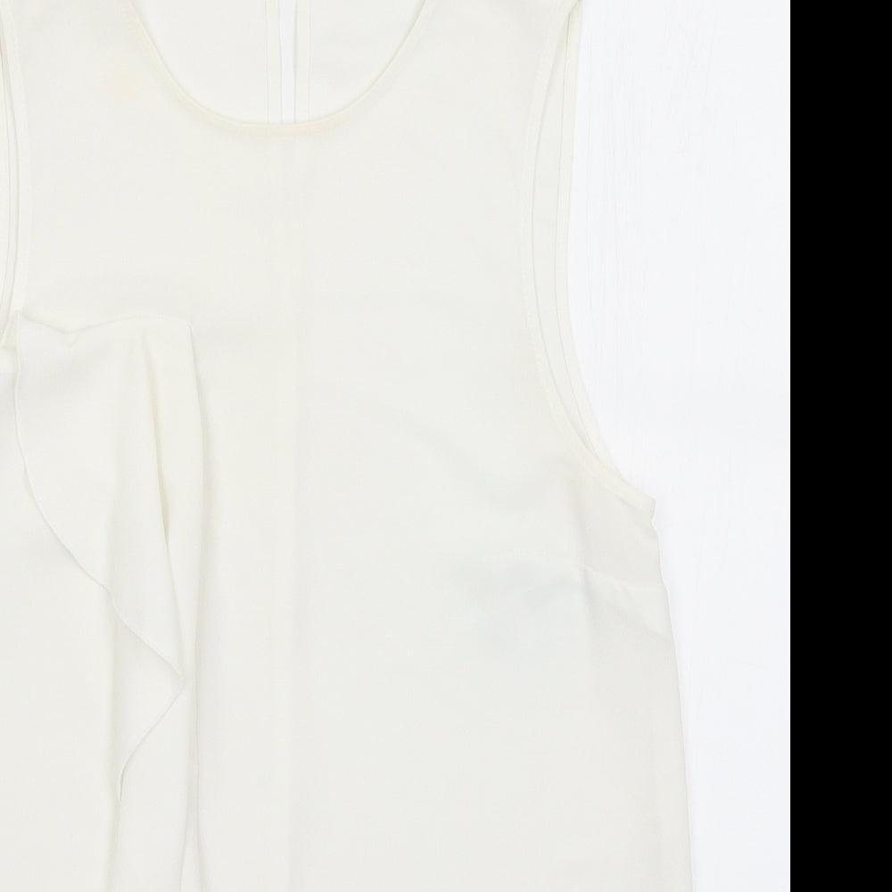 Womens UK Size 8 ASOS White Basic Tank