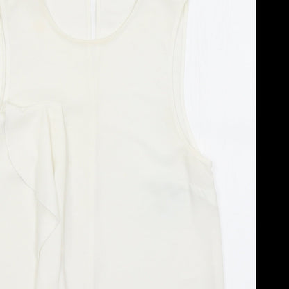 Womens UK Size 8 ASOS White Basic Tank