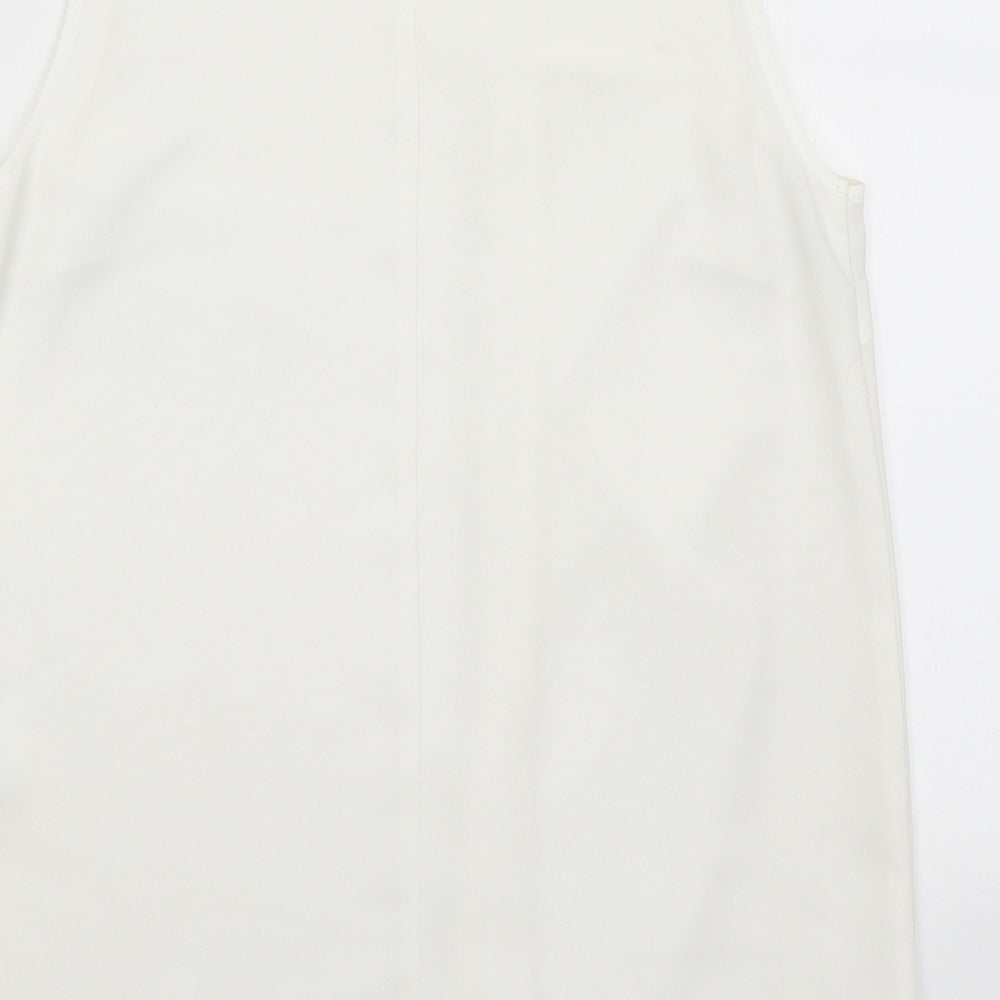 Womens UK Size 8 ASOS White Basic Tank
