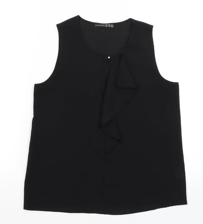 Womens UK Size 10 Atmosphere Black Basic Tank