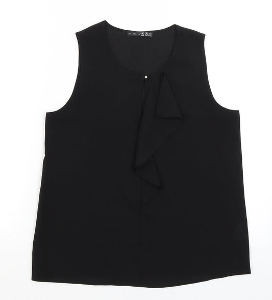 Womens UK Size 10 Atmosphere Black Basic Tank