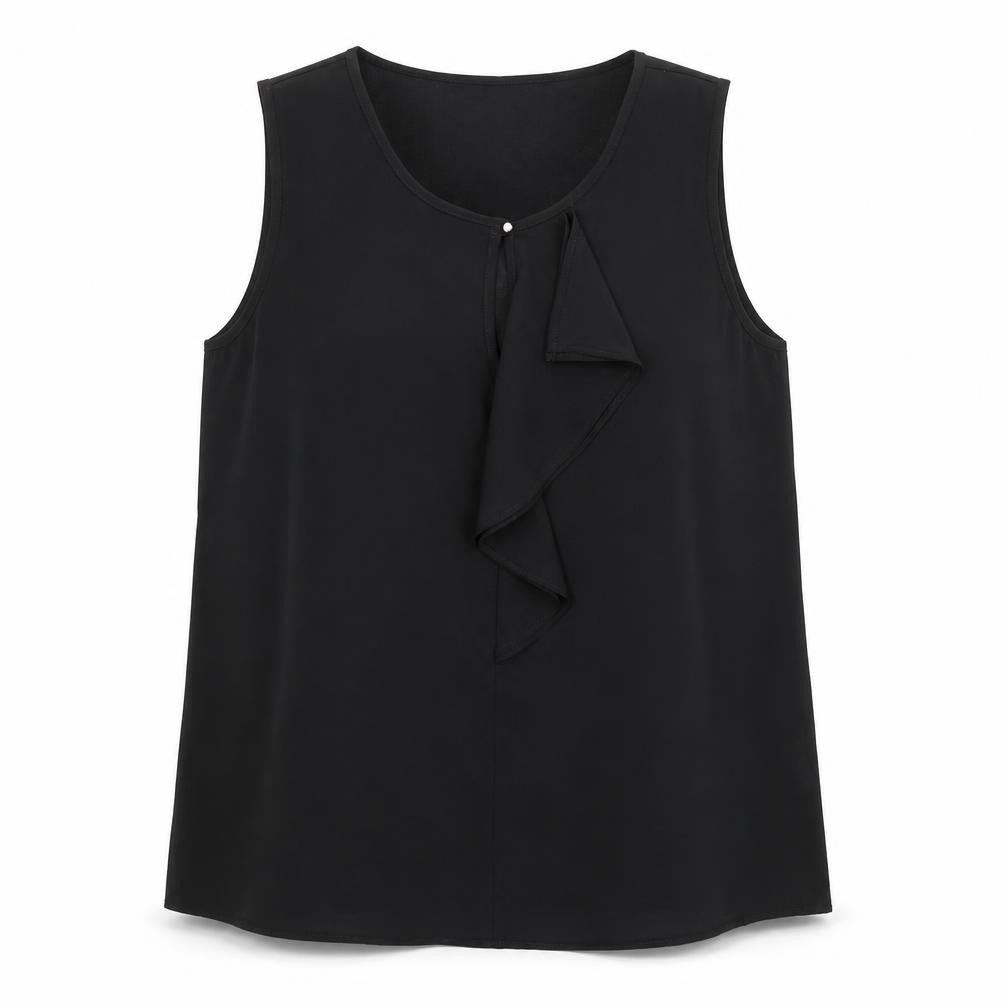 Womens UK Size 10 Atmosphere Black Basic Tank