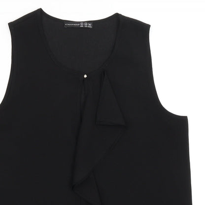 Womens UK Size 10 Atmosphere Black Basic Tank