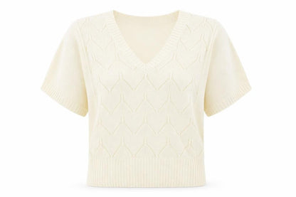 Front view of Coecis women’s ivory jumper, size L