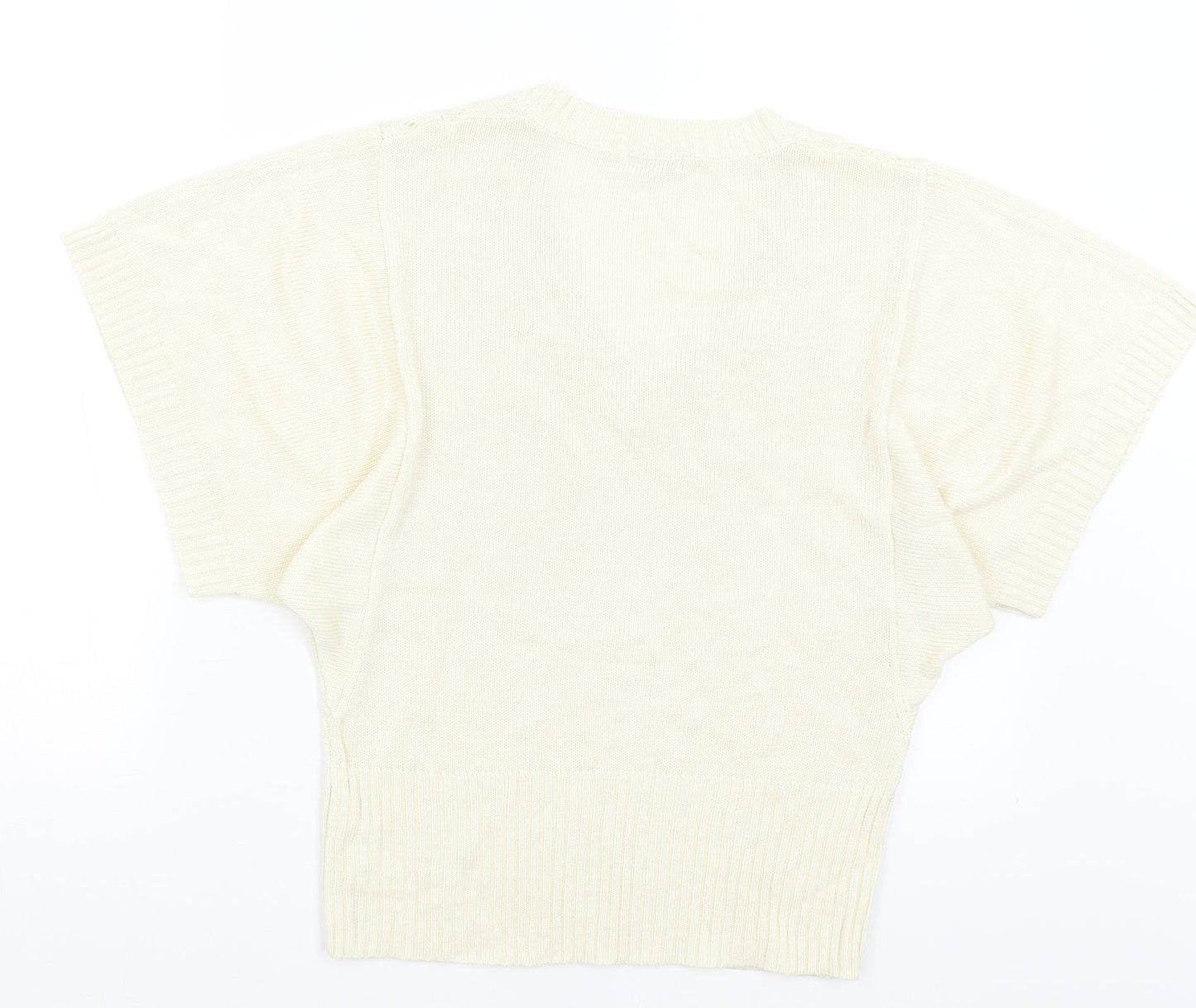 Coecis Womens Ivory   Pullover Jumper Size L
