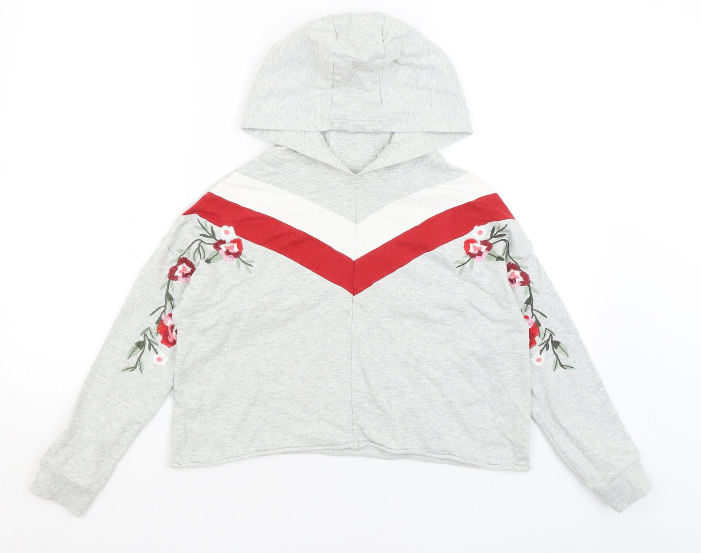 NEXT Girls Grey   Pullover Hoodie Size 11 Years