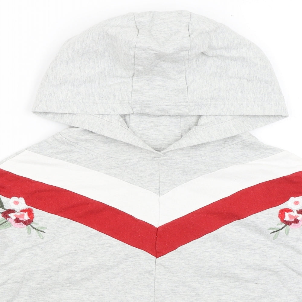 NEXT Girls Grey   Pullover Hoodie Size 11 Years