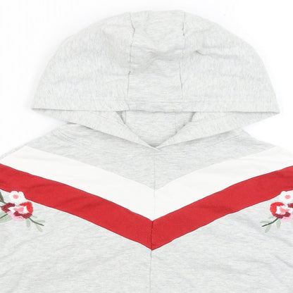 NEXT Girls Grey   Pullover Hoodie Size 11 Years