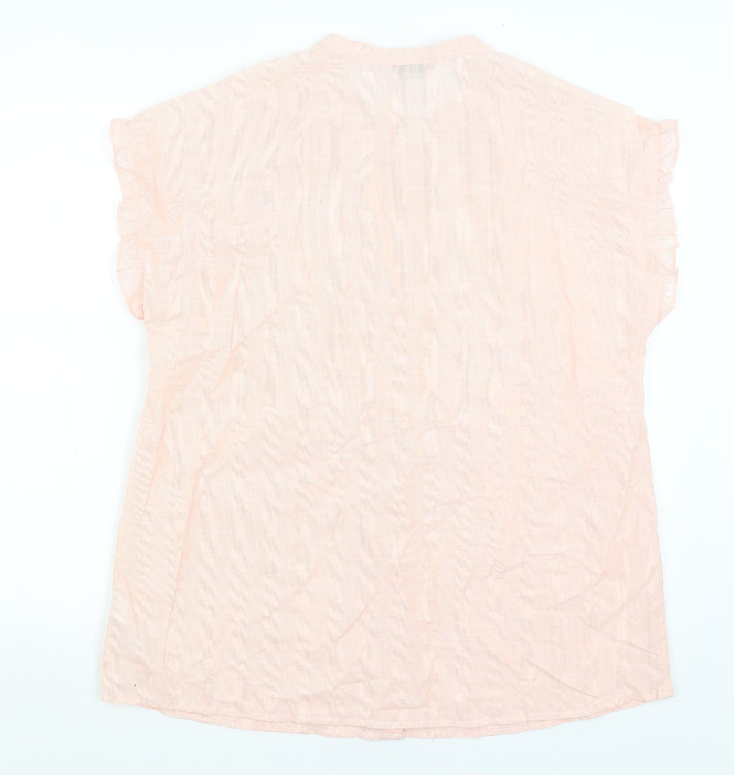 Nutmeg Womens Pink   Basic Button-Up Size 16