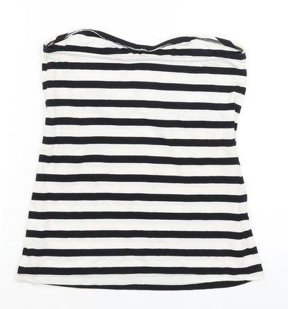 Atmosphere Womens White Striped  Basic T-Shirt Size 16