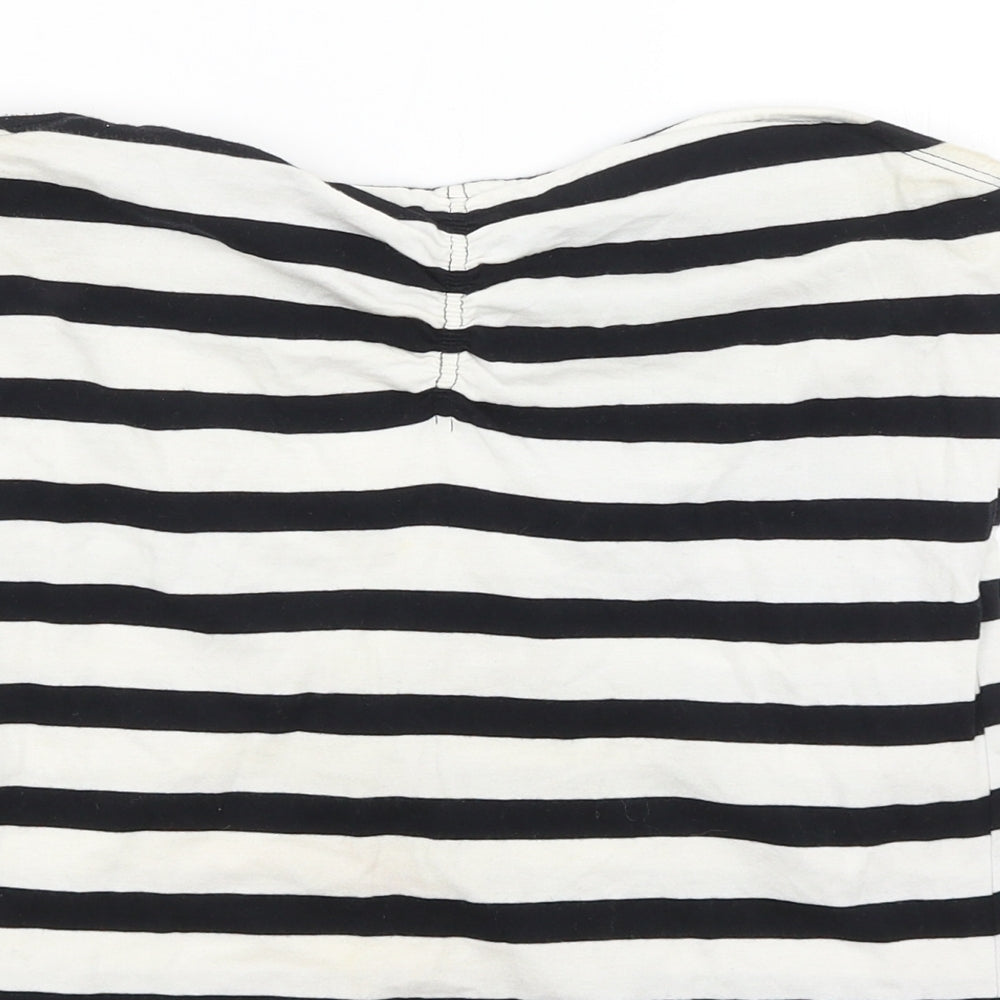Atmosphere Womens White Striped  Basic T-Shirt Size 16