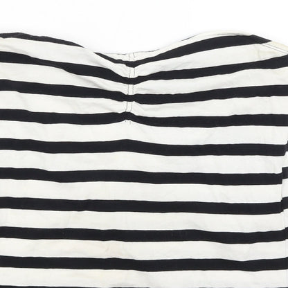 Atmosphere Womens White Striped  Basic T-Shirt Size 16