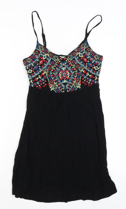 George Womens Black Striped  Mini  Size S