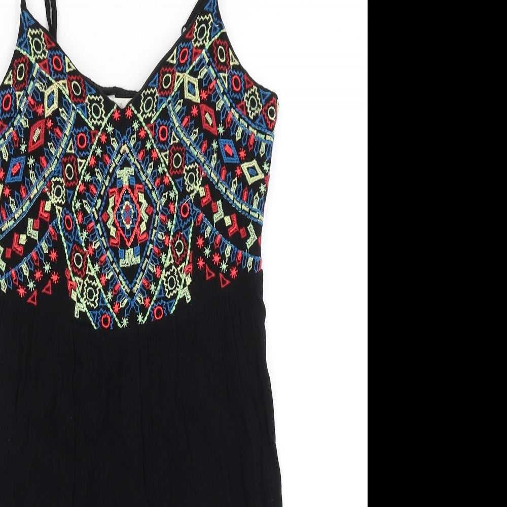 George Womens Black Striped  Mini  Size S