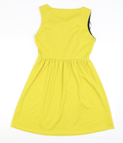 Savida Womens Yellow   Fit & Flare  Size 12