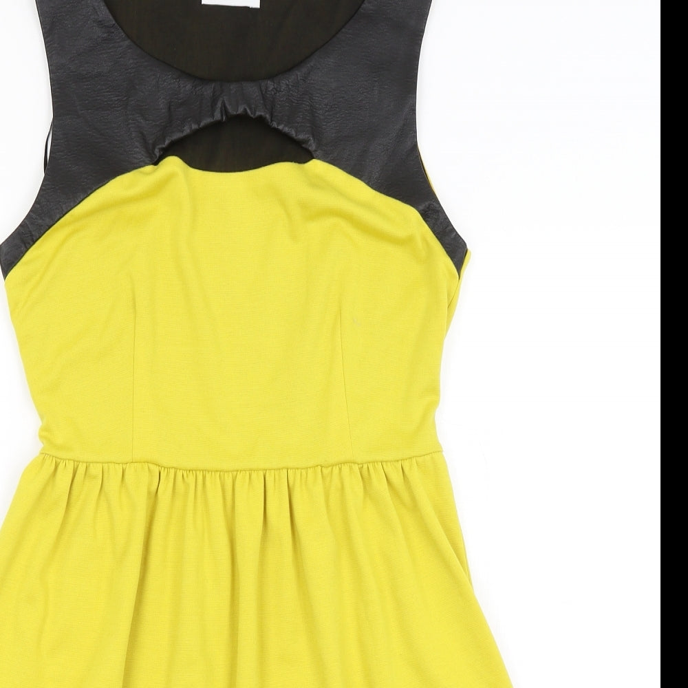 Savida Womens Yellow   Fit & Flare  Size 12