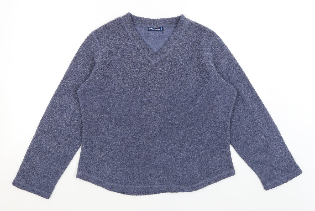 Additional front view of NL Active women’s blue jumper, size L