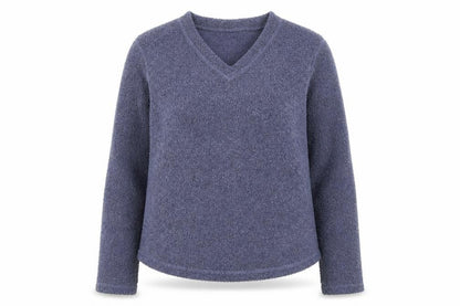 Front view of NL Active women’s blue jumper, size L