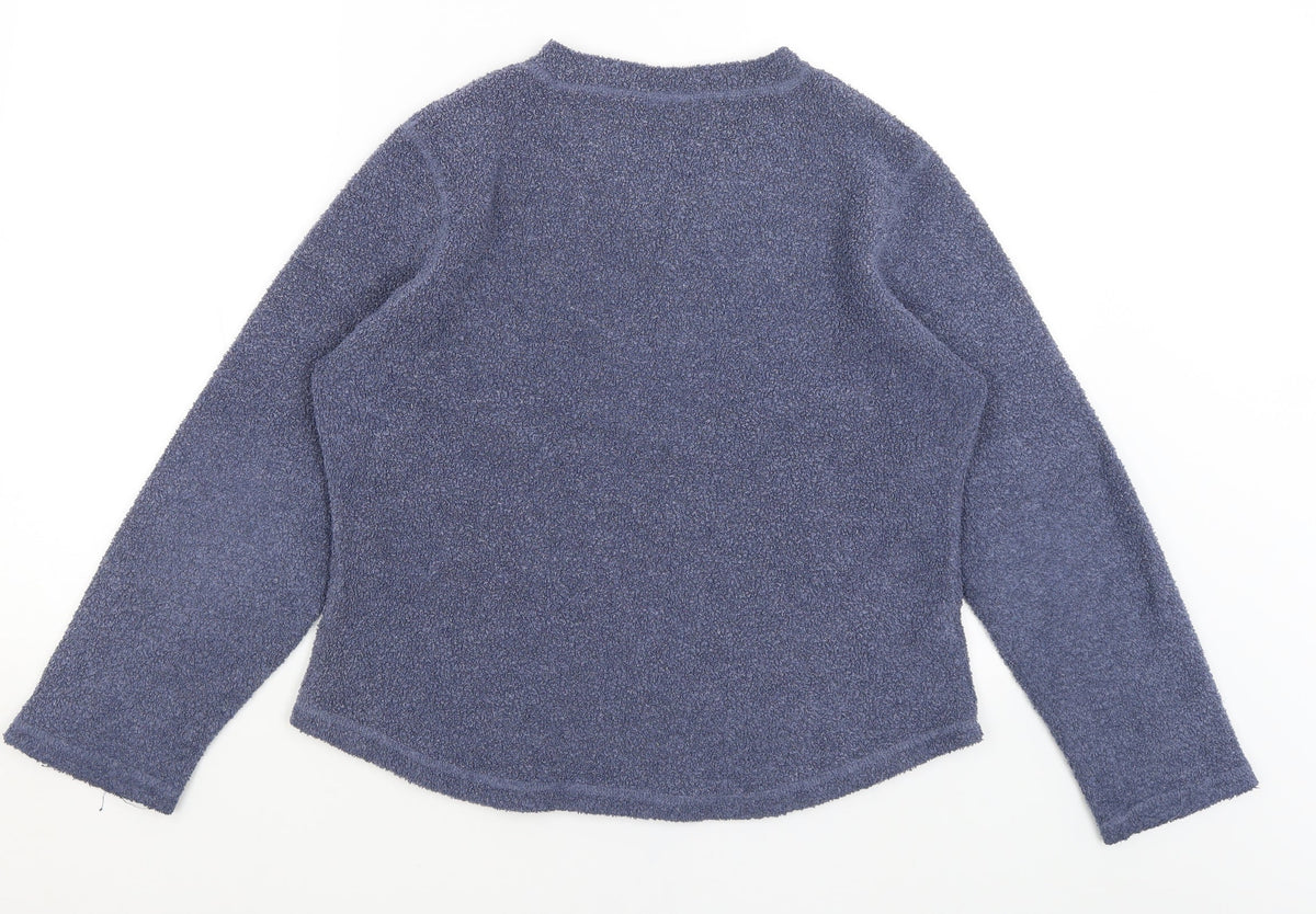 Back view of NL Active women’s blue jumper, size L