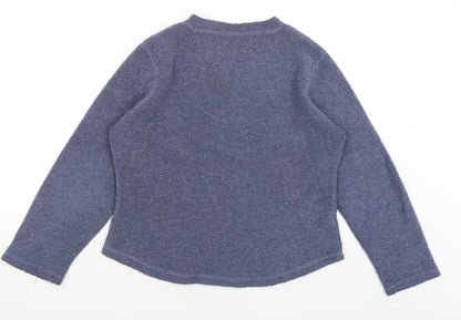 Back view of NL Active women’s blue jumper, size L