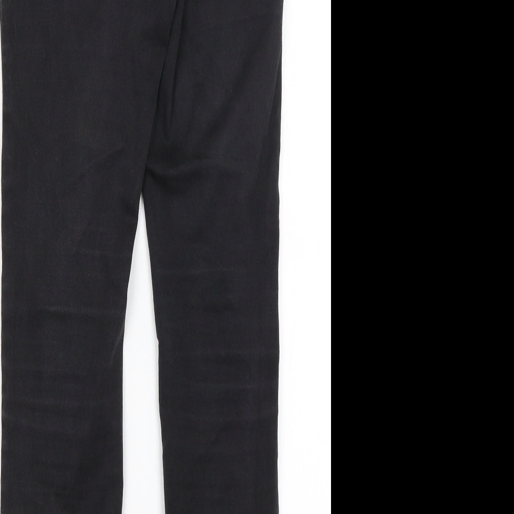 Womens UK Size 10 Papaya Regular Fit Skinny Black Jeans