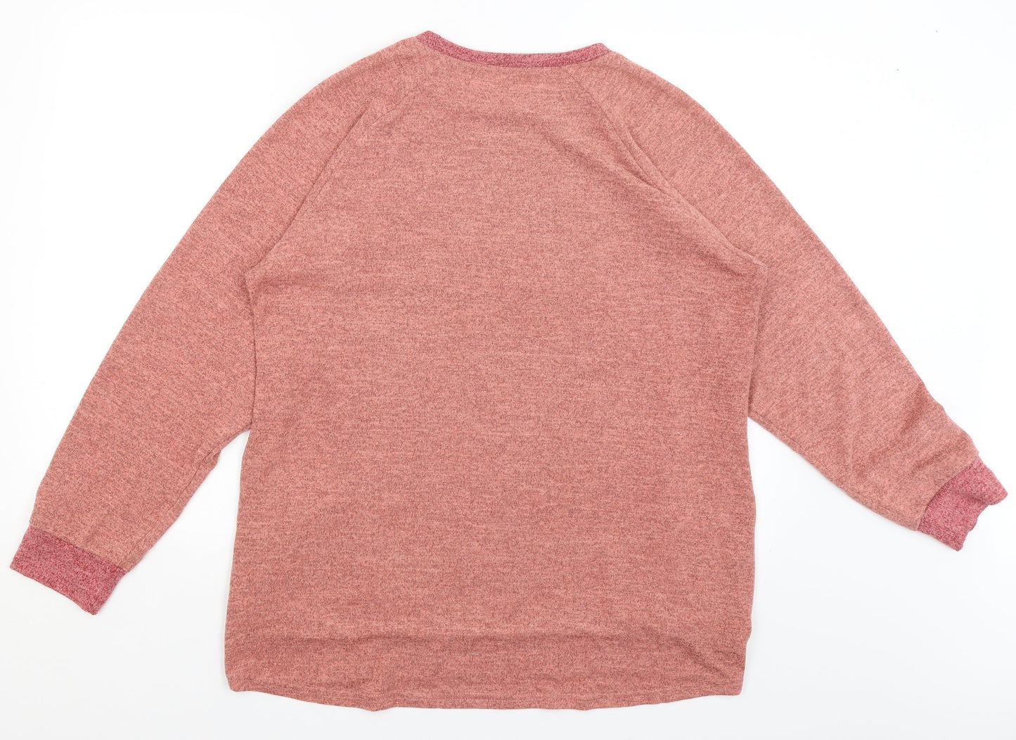 Womens UK Size XL Preworn Pink Pullover Jumper
