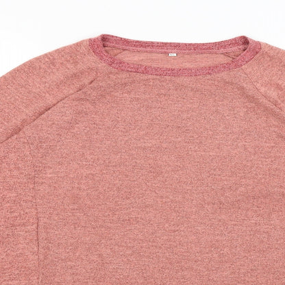Womens UK Size XL Preworn Pink Pullover Jumper