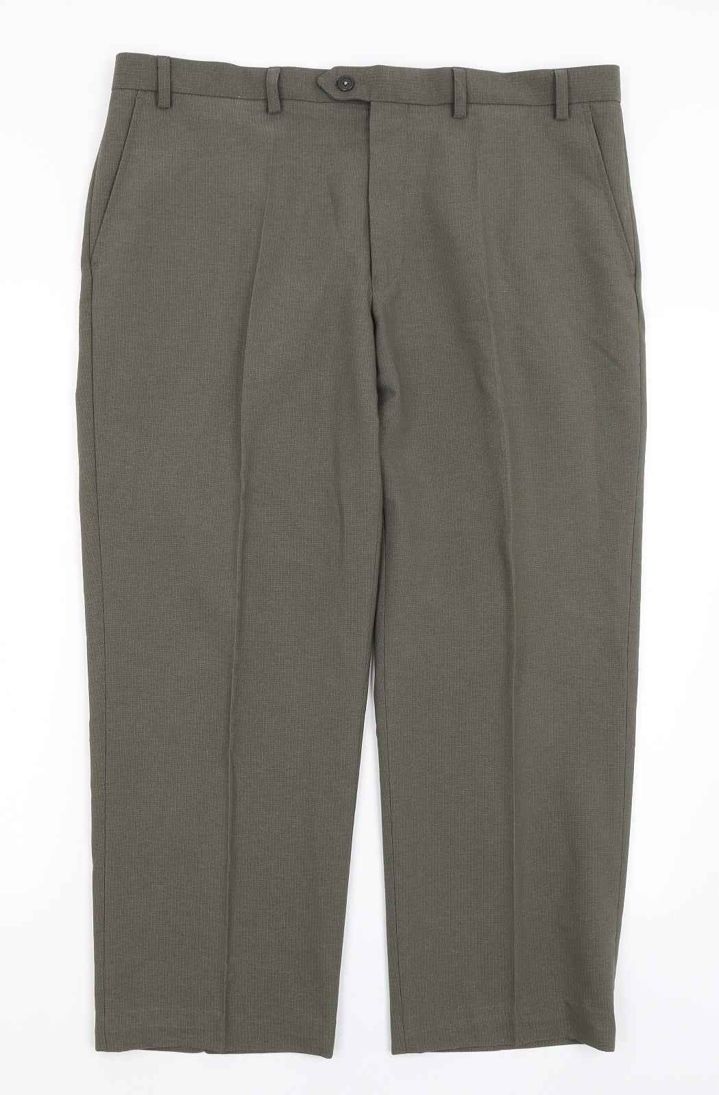 M&S Mens Green   Dress Pants Trousers Size 38 in L26 in