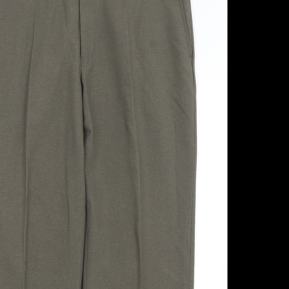 M&S Mens Green   Dress Pants Trousers Size 38 in L26 in