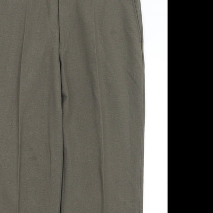 M&S Mens Green   Dress Pants Trousers Size 38 in L26 in
