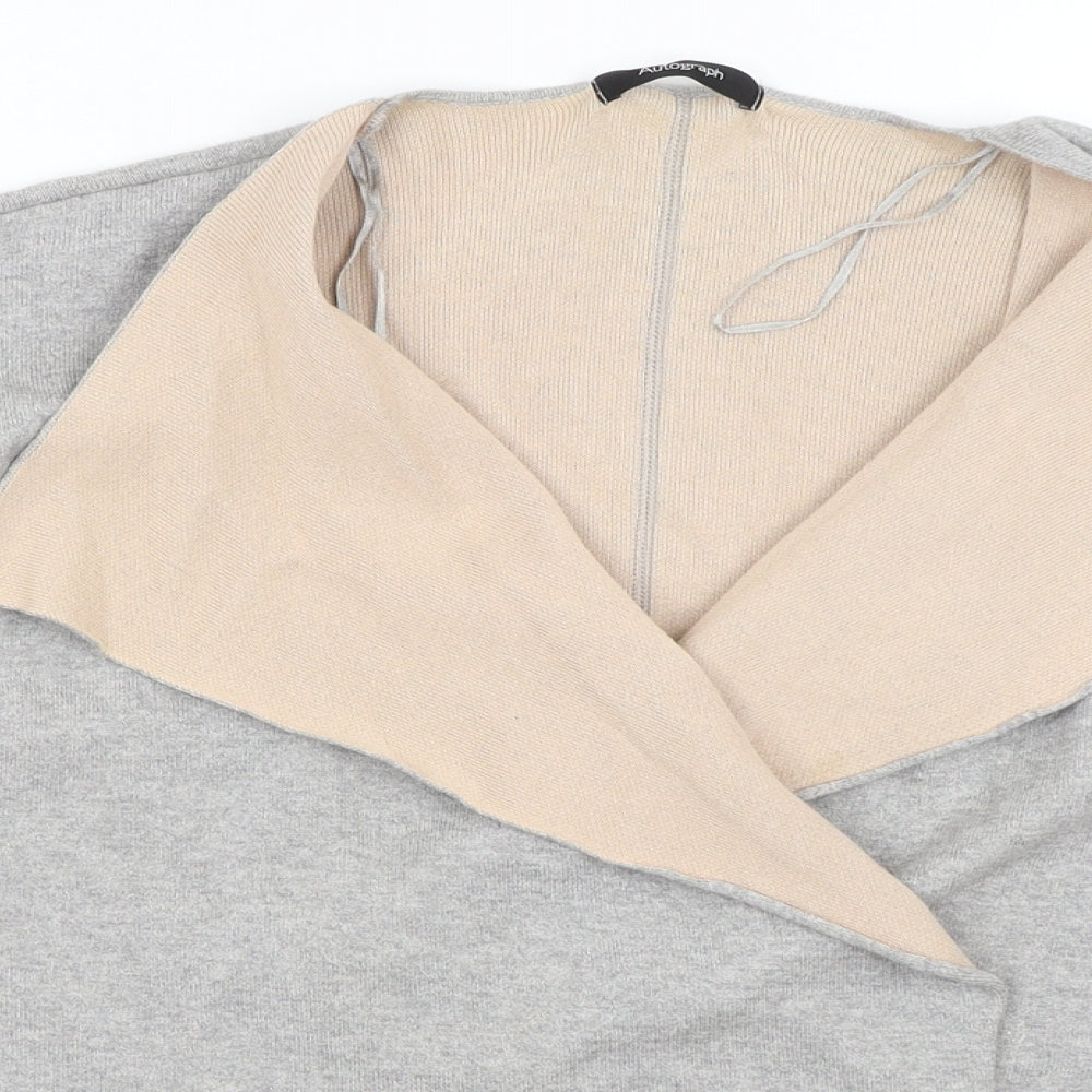 Autograph Womens Grey   Shrug Jumper Size 14