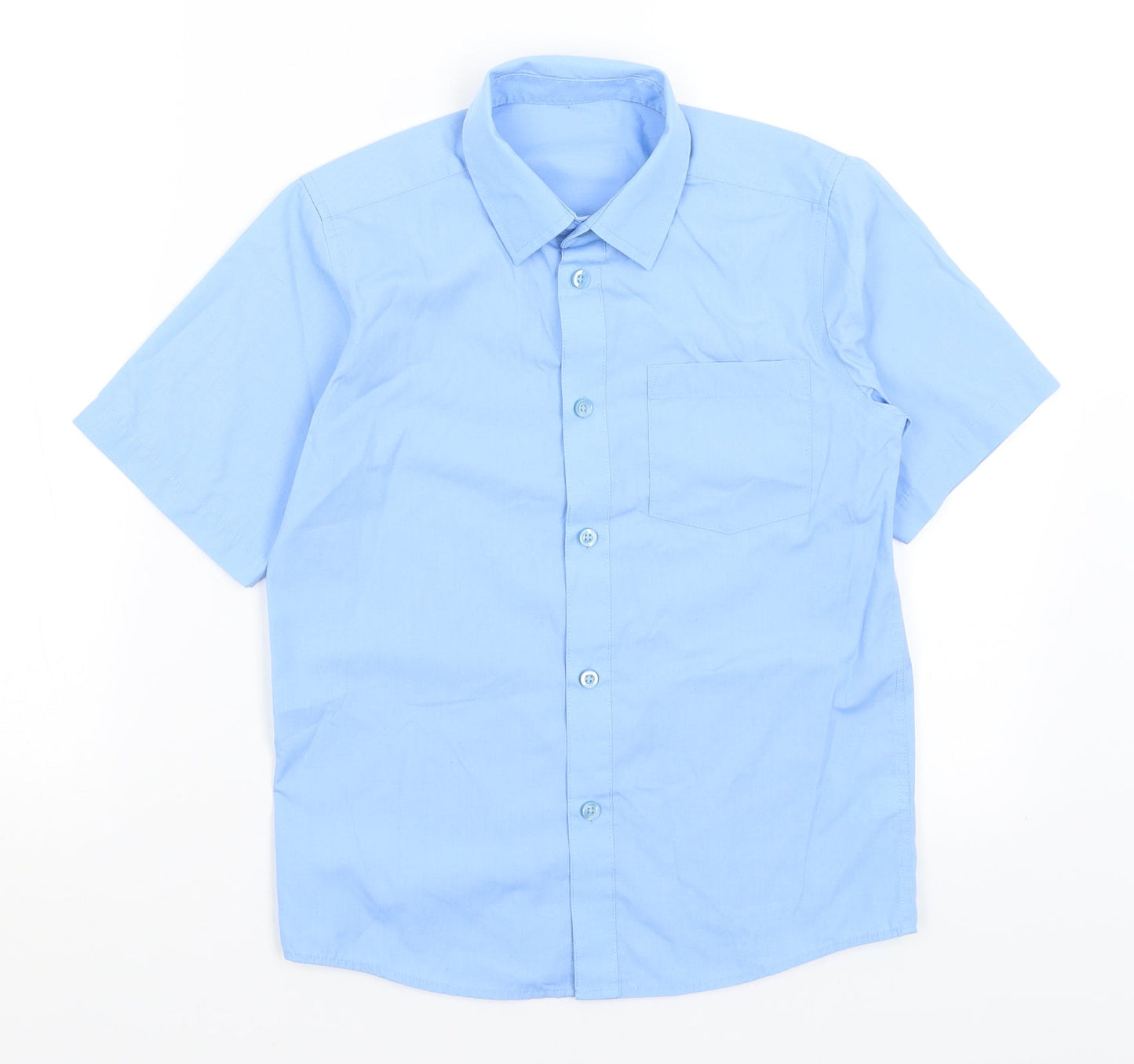 TU Boys Blue   Basic Button-Up Size 9 Years