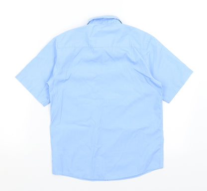 TU Boys Blue   Basic Button-Up Size 9 Years