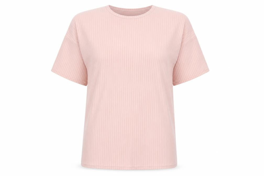 Womens UK Size 12 Nasty Gal Pink Basic T-Shirt