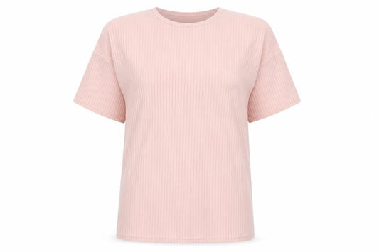 Womens UK Size 12 Nasty Gal Pink Basic T-Shirt