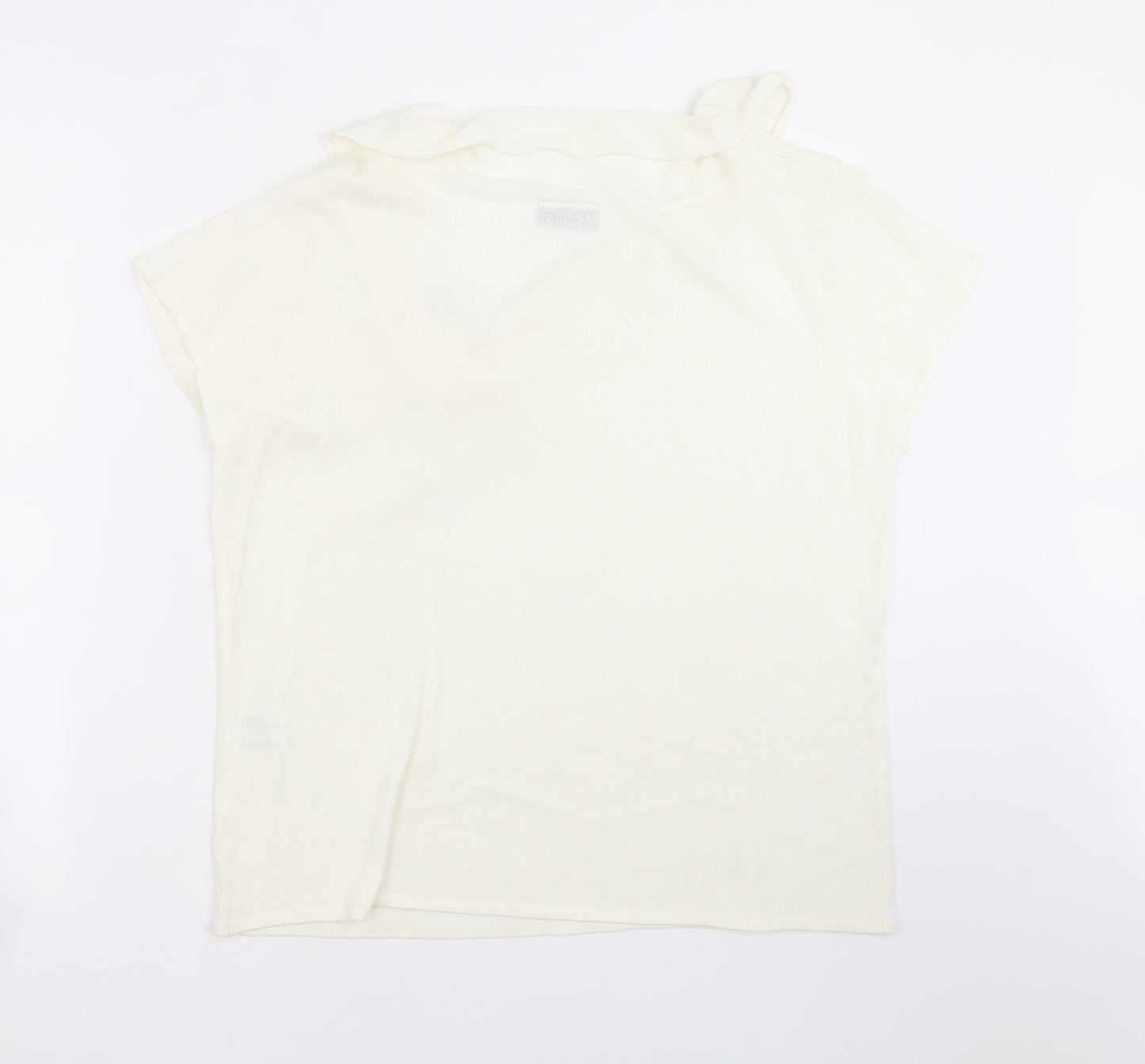 Alex & CO Womens Ivory  Knit Pullover Jumper Size 20