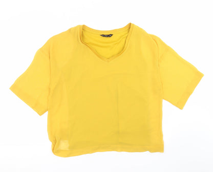 F&F Womens Yellow   Basic Blouse Size 12
