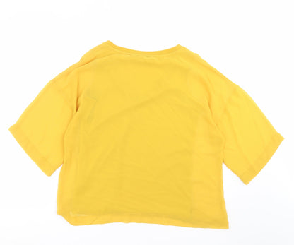 F&F Womens Yellow   Basic Blouse Size 12
