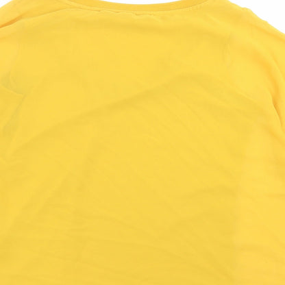 F&F Womens Yellow   Basic Blouse Size 12