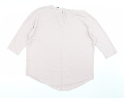 Primark Womens Purple  Knit Pullover Jumper Size L