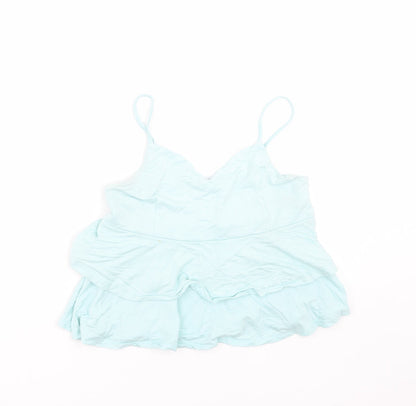 Primark Womens Green   Camisole T-Shirt Size 10  - cropped