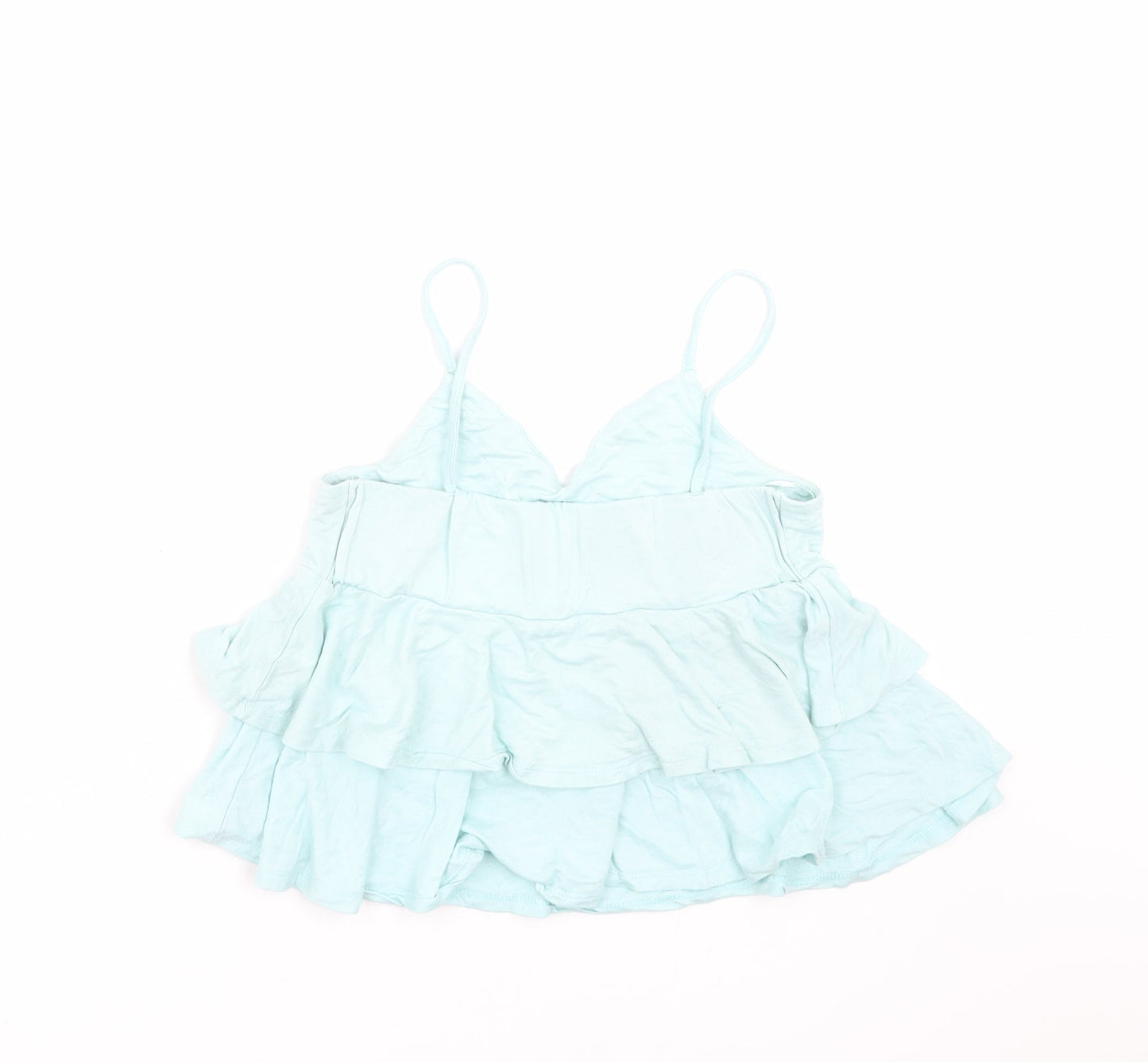 Primark Womens Green   Camisole T-Shirt Size 10  - cropped